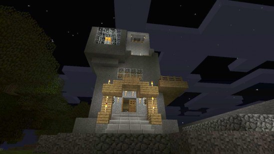 My house in Minecraft, before a refurb.